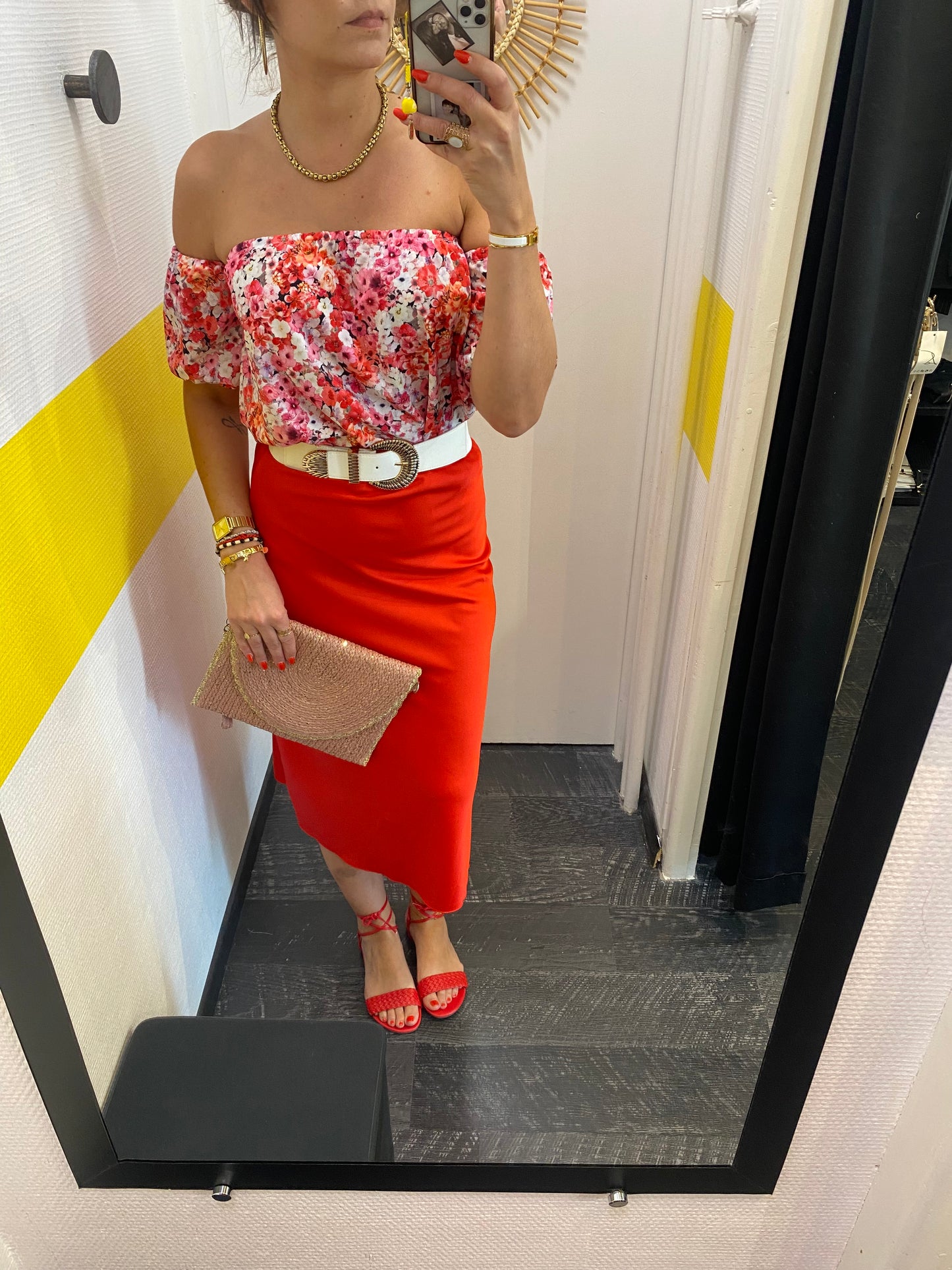 Haut bustier Flower