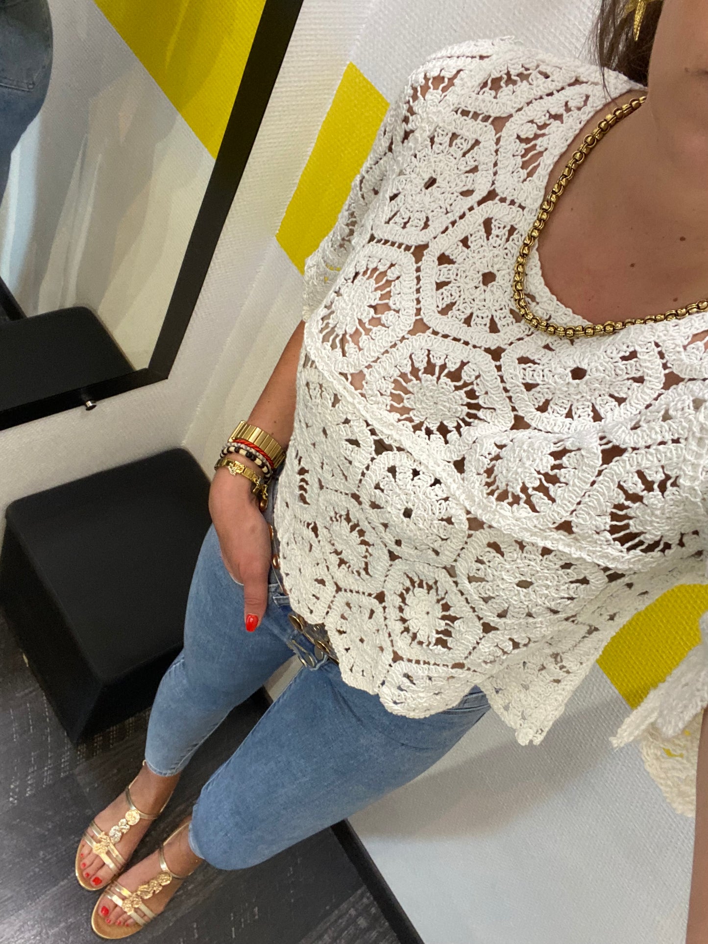 Haut broderie anglaise