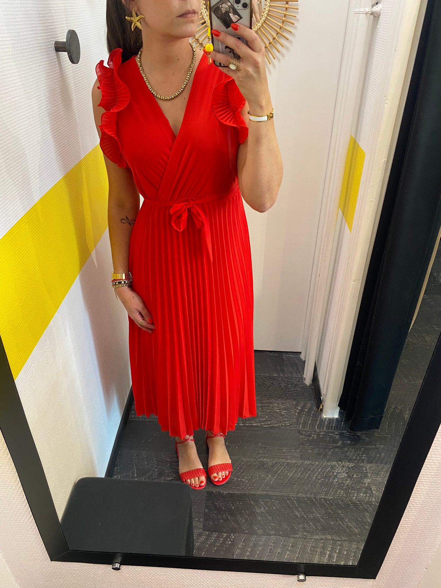 Robe plissée