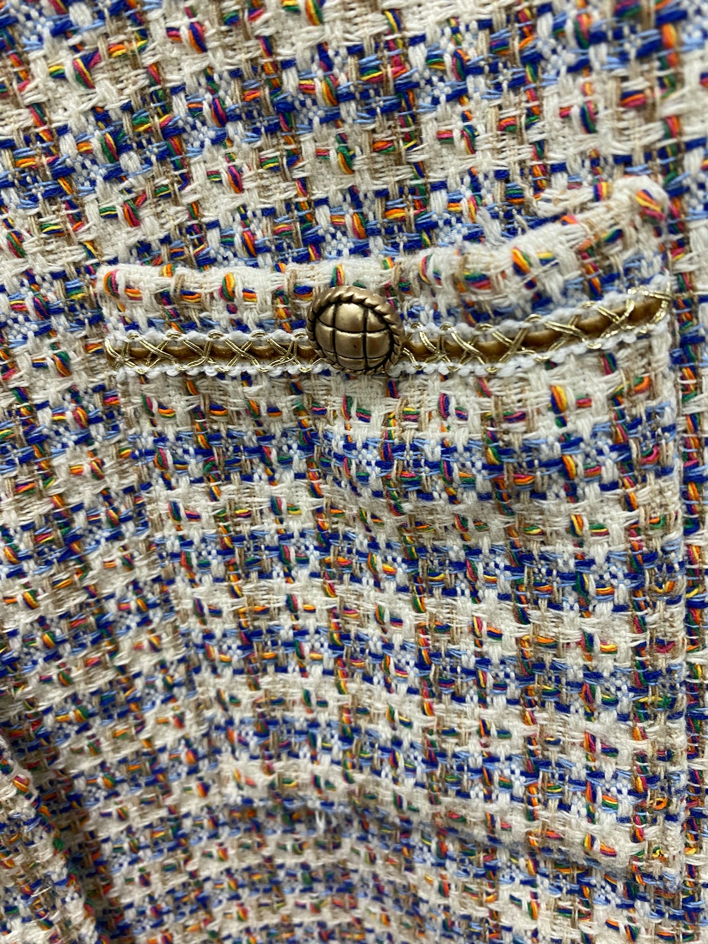 Veste tweed bleu