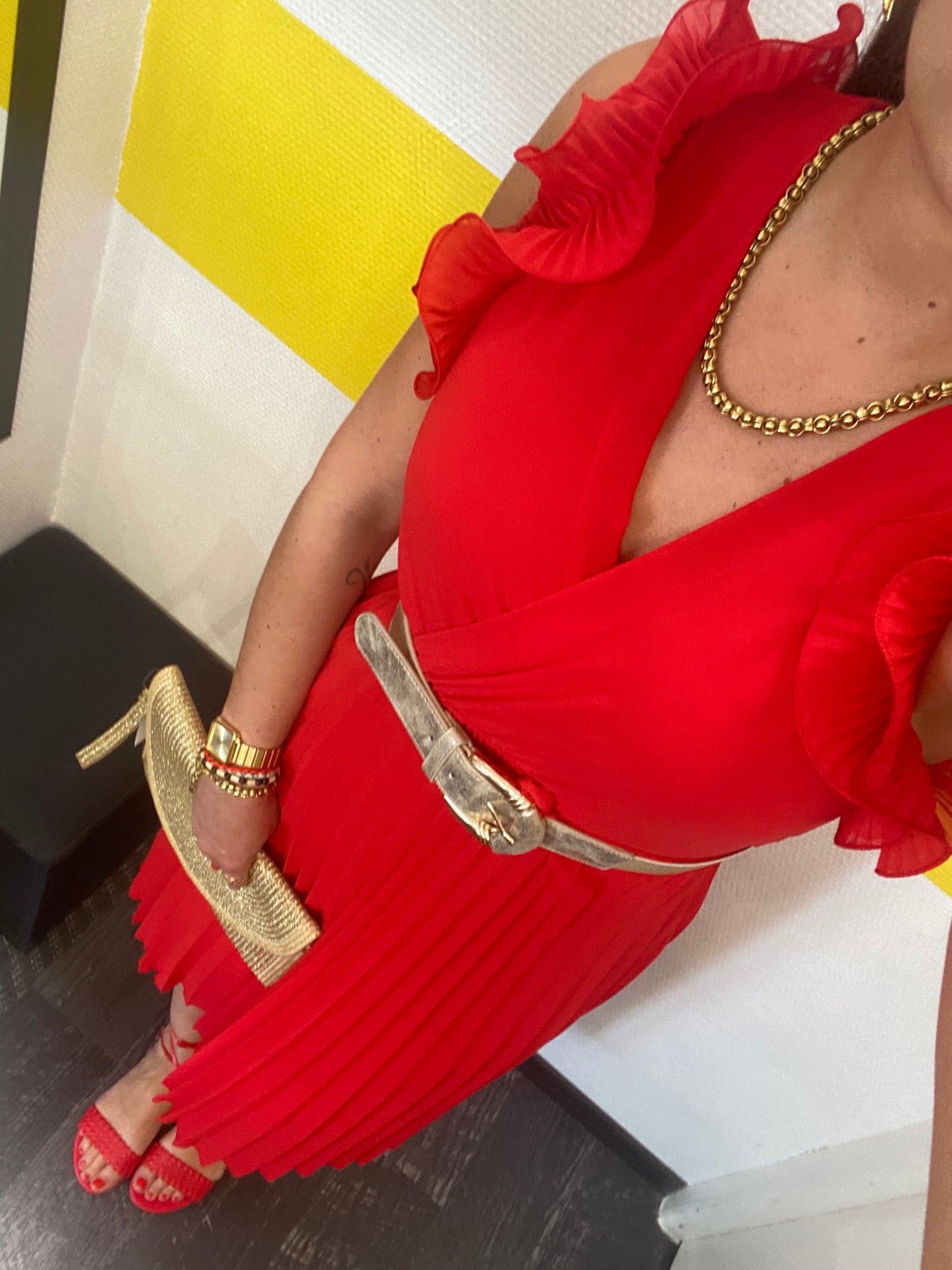 Robe plissée