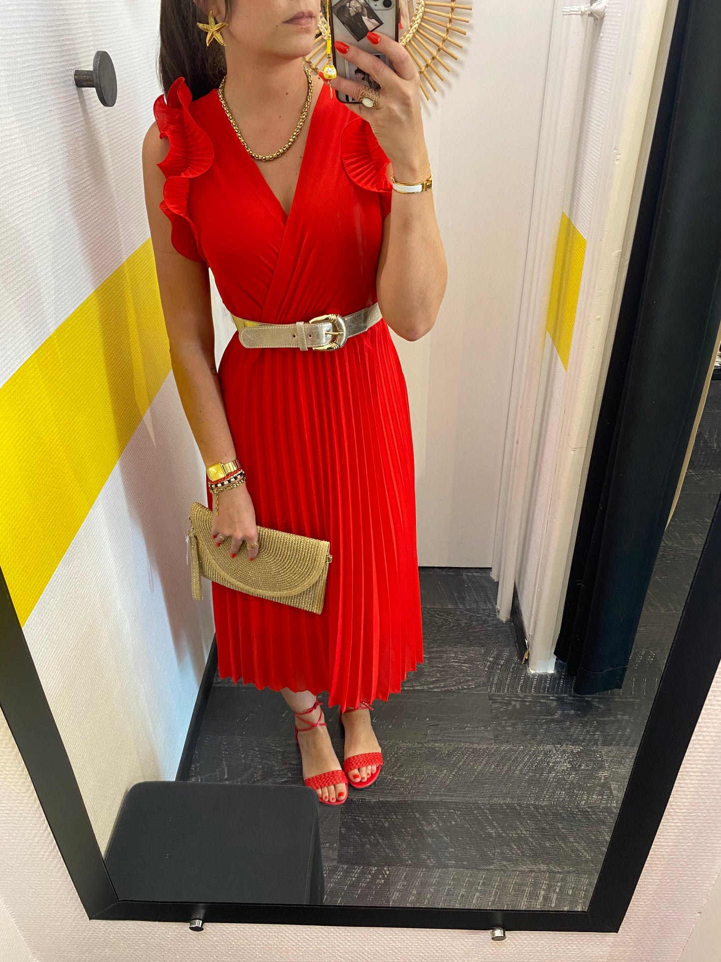 Robe plissée