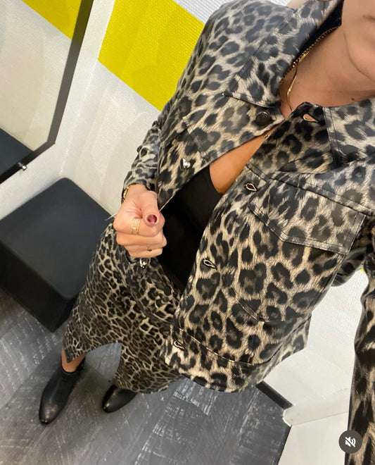 Veste simili léopard