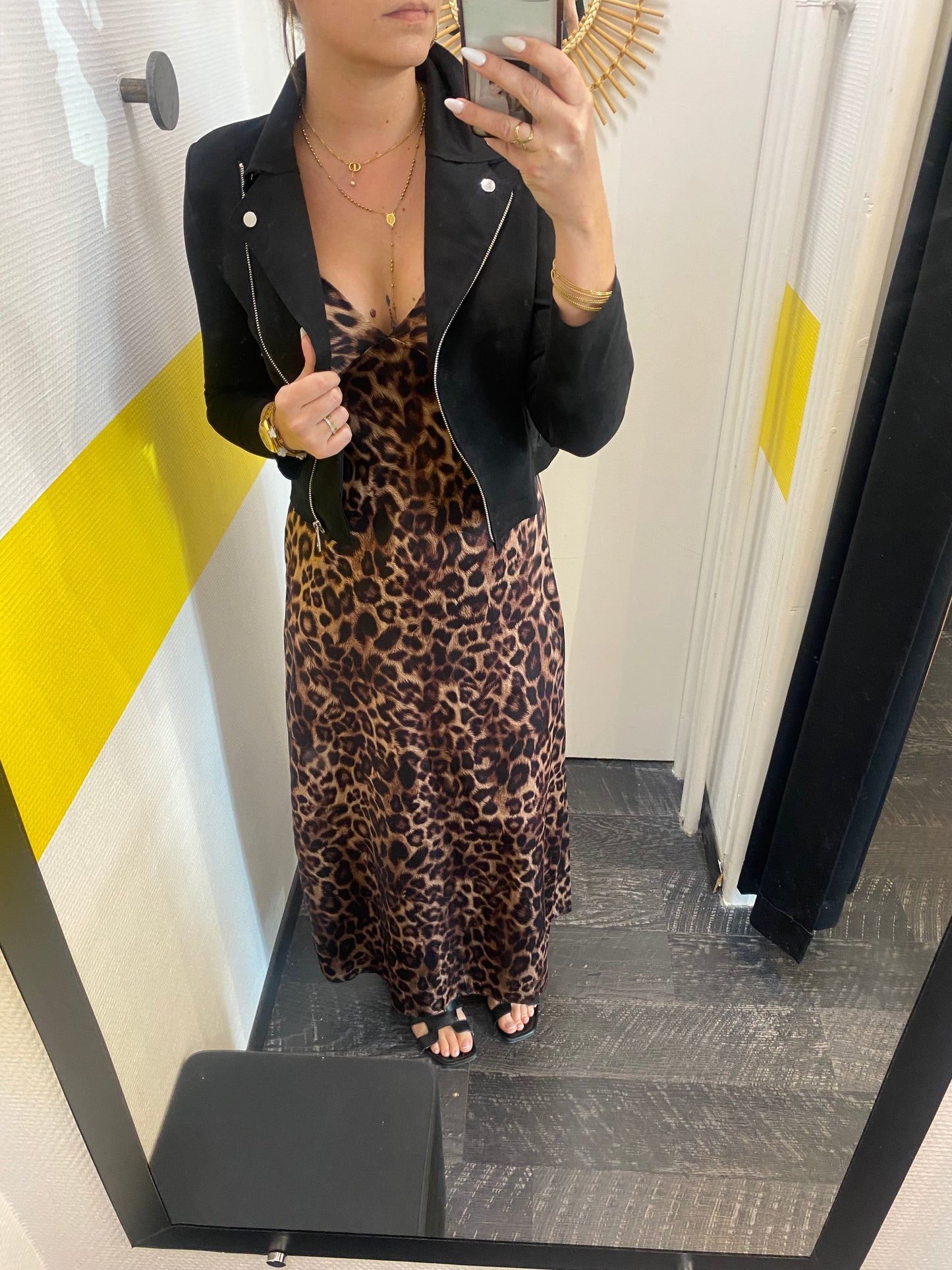 Robe satinée