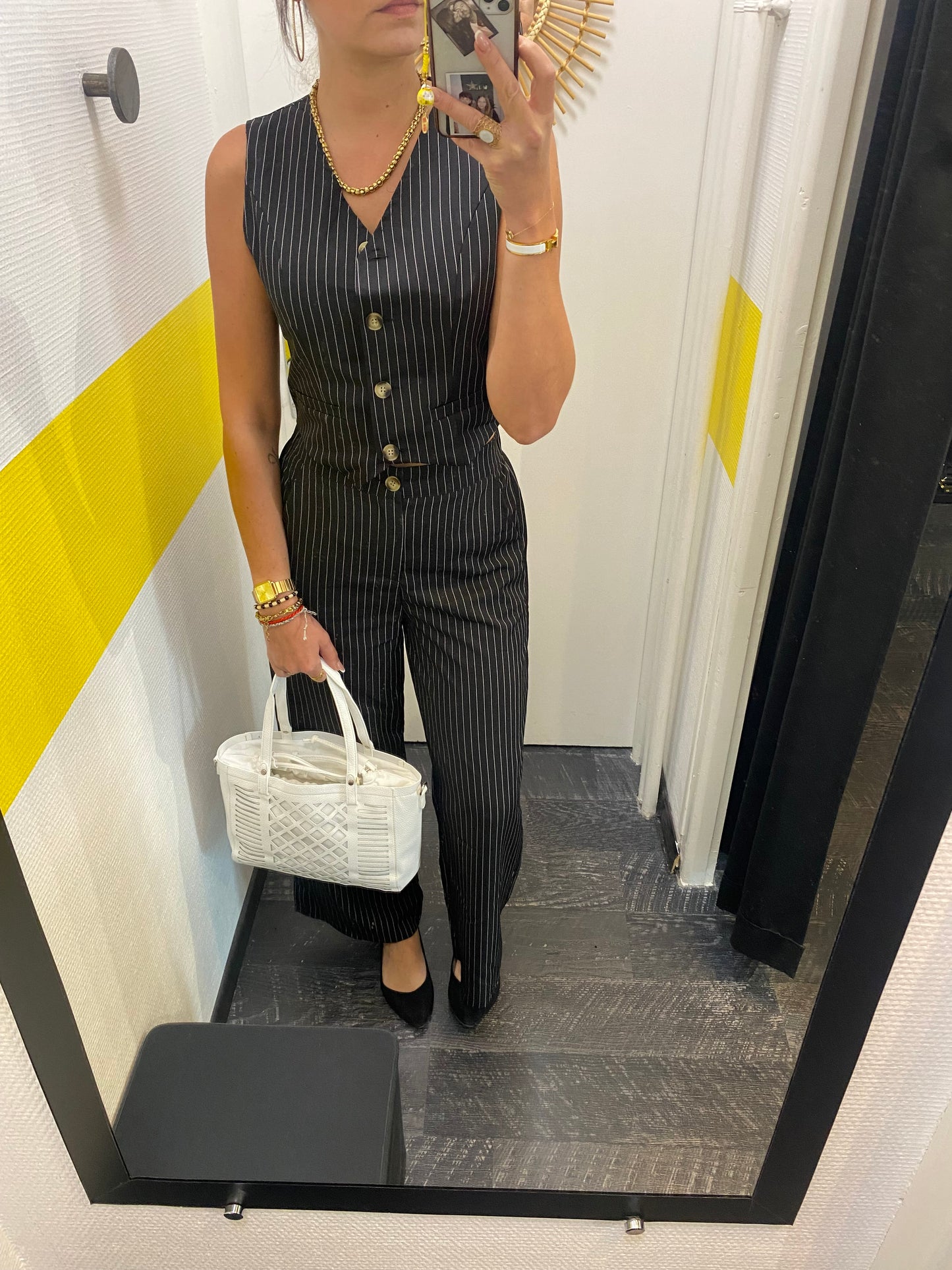Ensemble rayé black