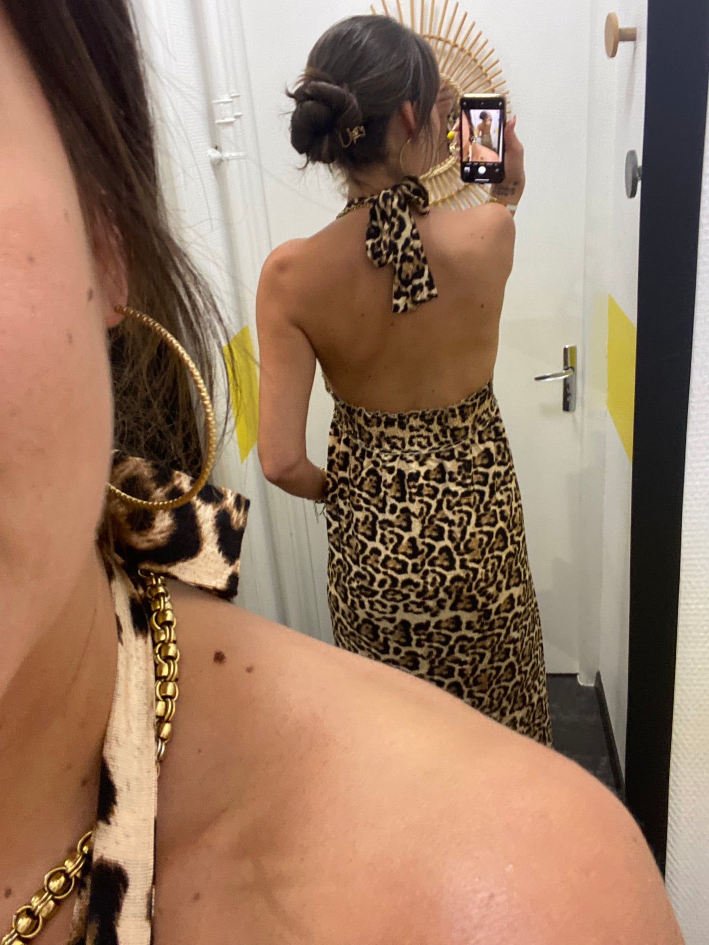 Robe longue léopard