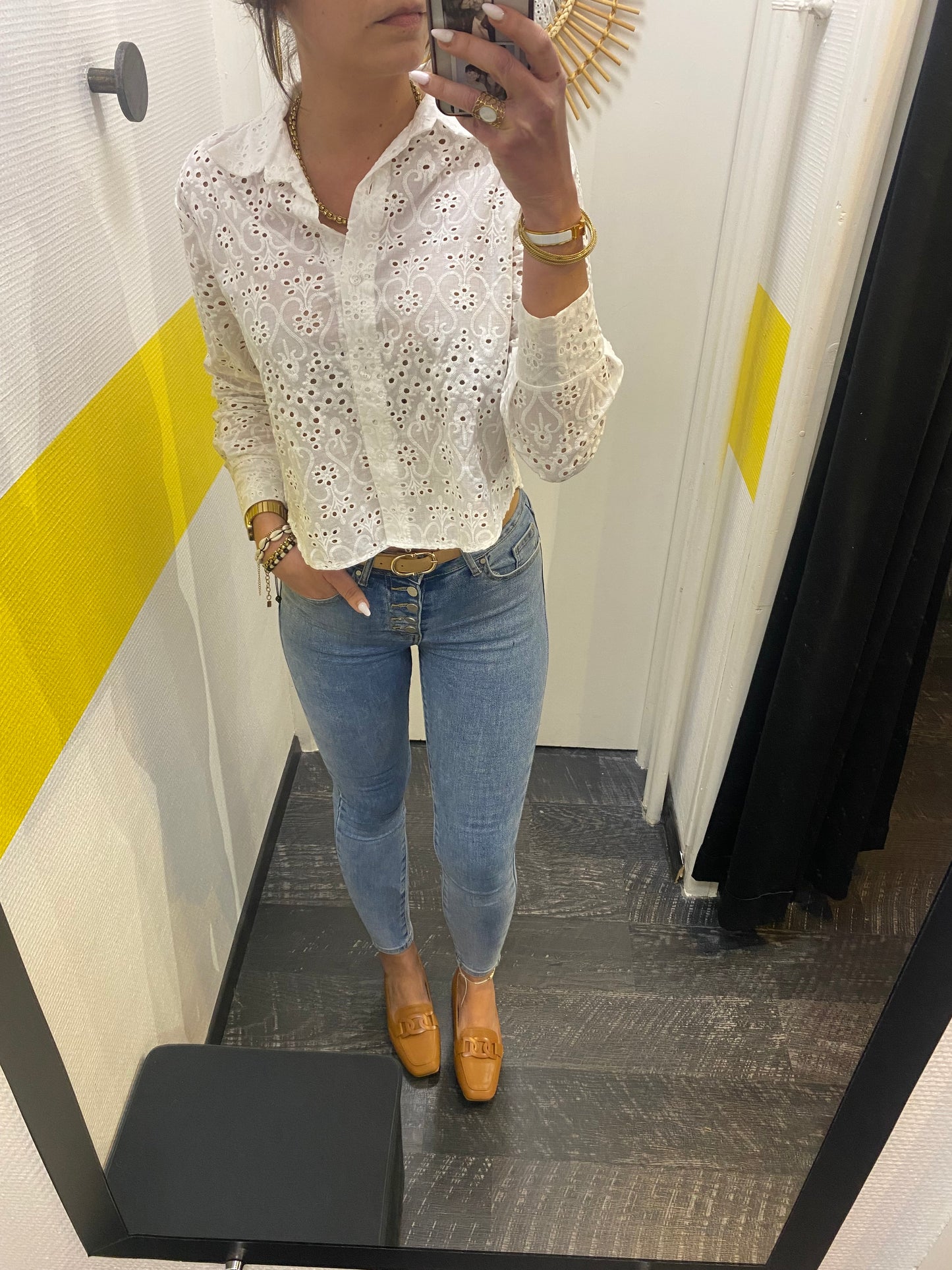 Chemisier broderie anglaise