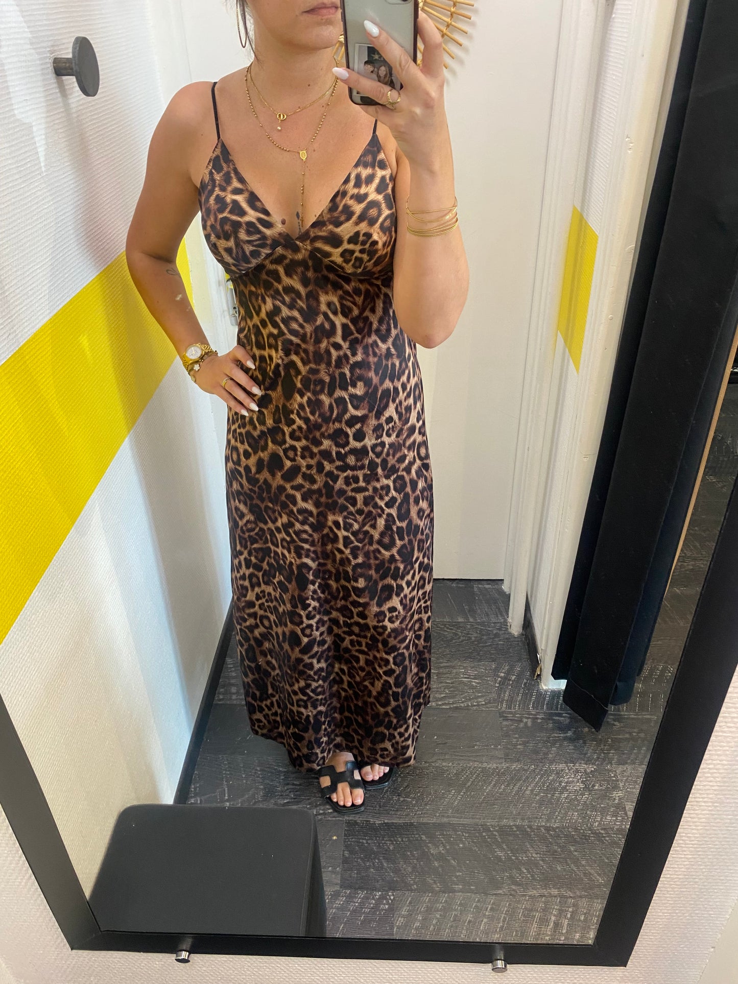 Robe satinée