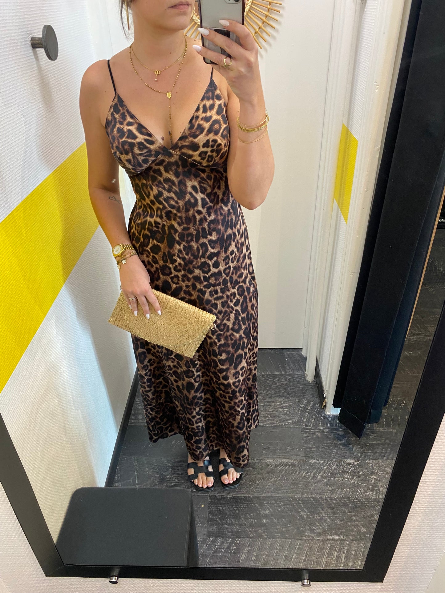 Robe satinée