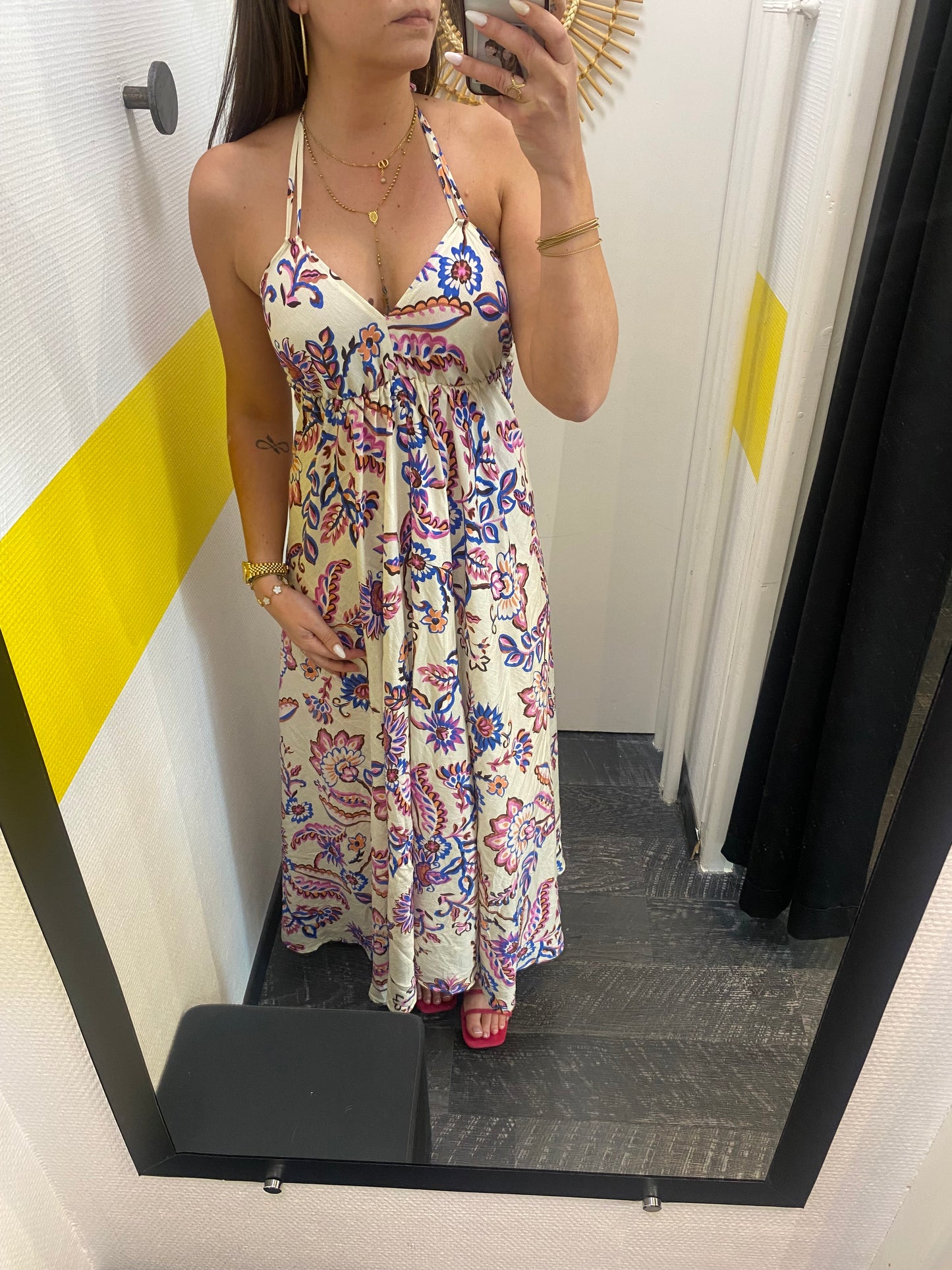Robe longue dos nu