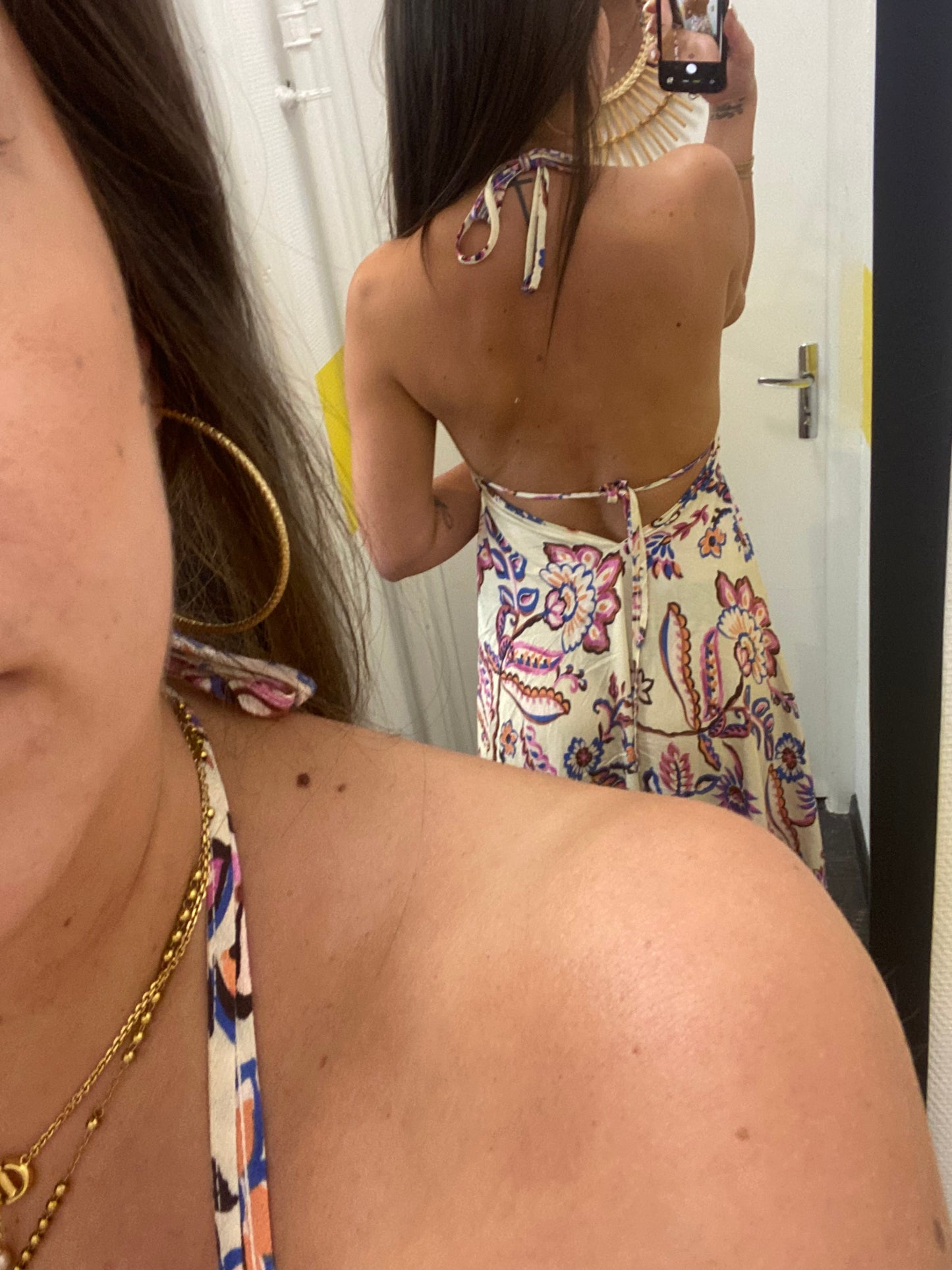 Robe longue dos nu