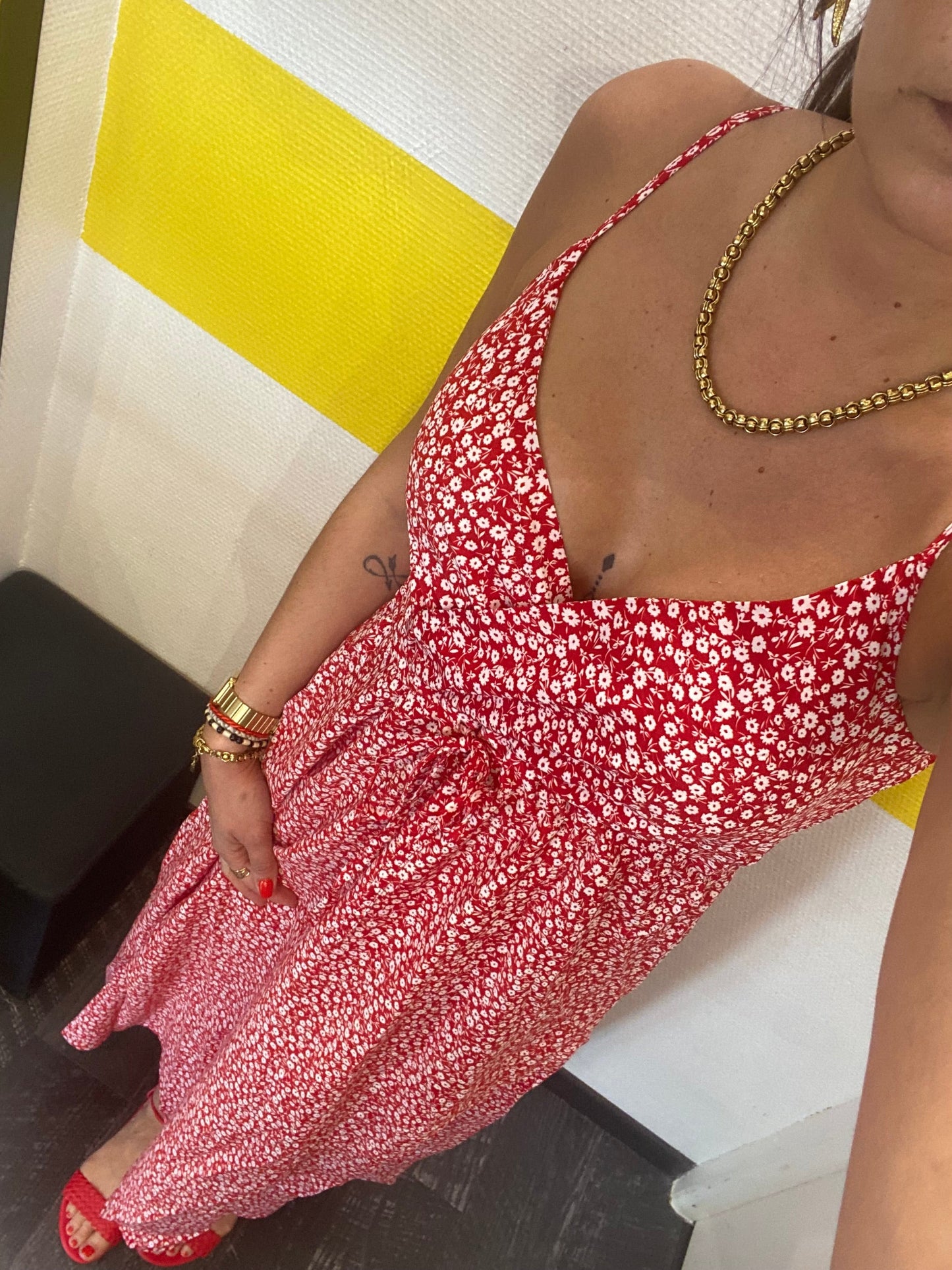 Robe longue Flower